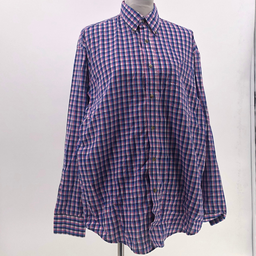 wrangler riata mens button up shirt sz L